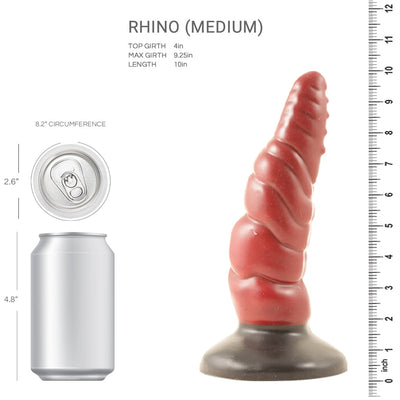 Majestic Rhino Rapture 🦏 - Exotic Knot Fantasy Dildo 🌟