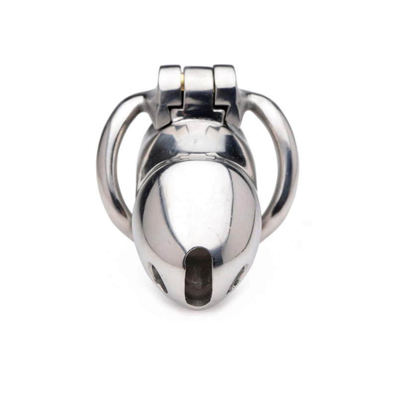 Rikers 24-7 Stainless Steel Locking Chastity Cage - The Dildo Hub