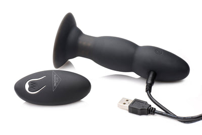 Rim Master Rechargeable Vibrating Silicone Anal Plug - The Dildo Hub