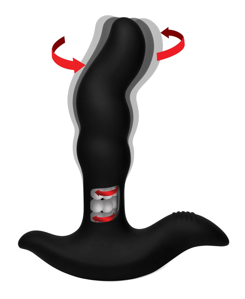 Rimstatic Curved Rotating Plug with Remote - The Dildo Hub