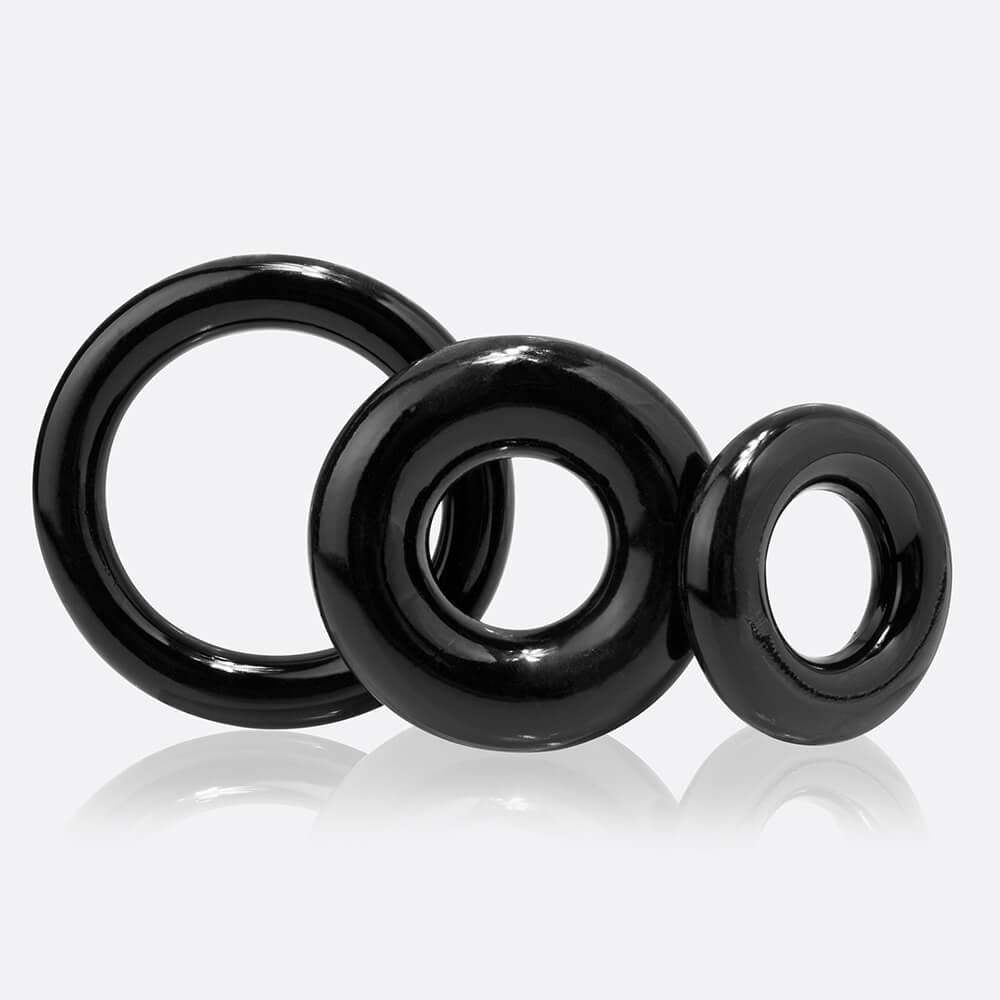 Ringo X3 - Black - 3 sizes | Screaming O - The Dildo Hub