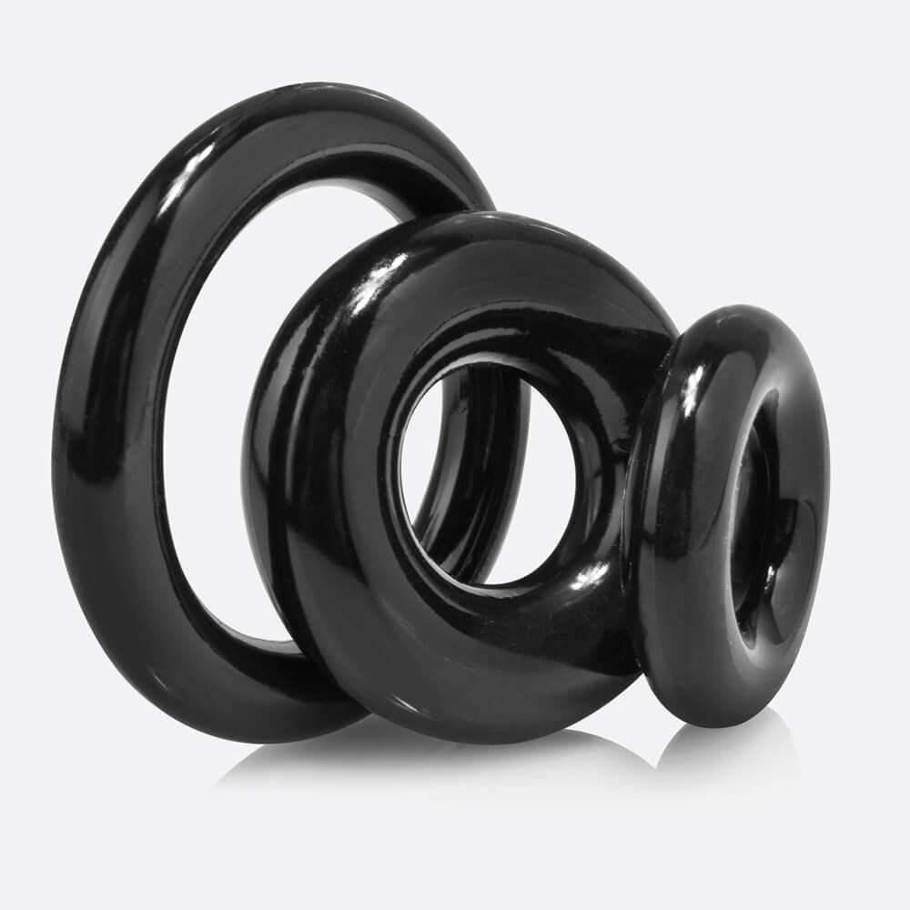 Ringo X3 - Black - 3 sizes | Screaming O - The Dildo Hub