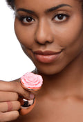 Rose Gold Anal Plug with Pink Flower - Large | Booty Sparks