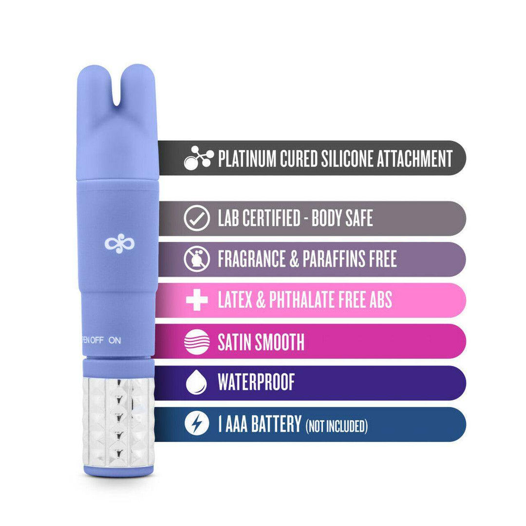 Rose Revitilize Wand Massager Kit - Periwikle | Blush - The Dildo Hub