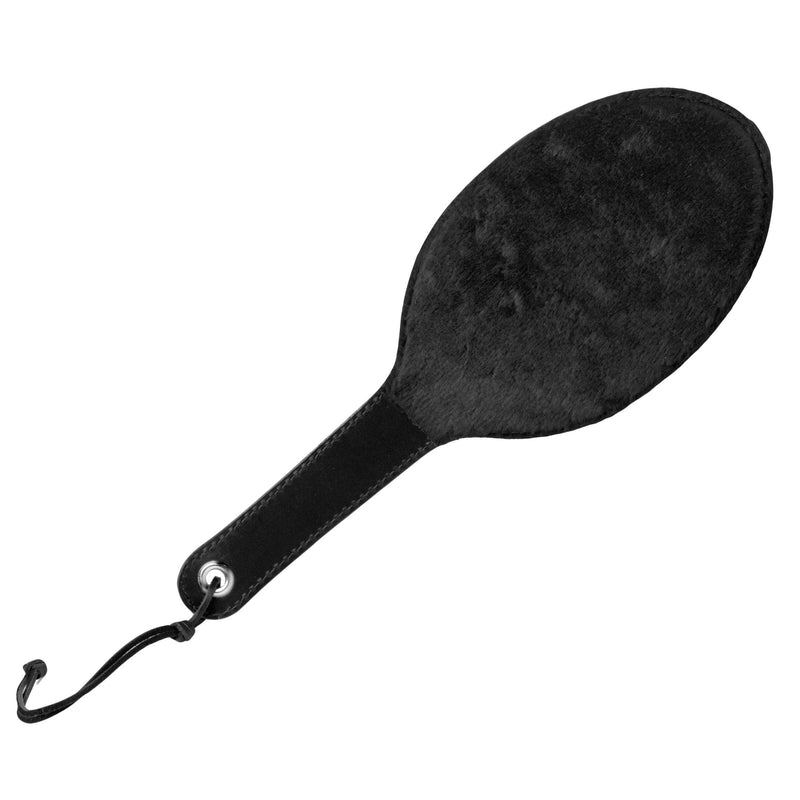 Round Fur Lined Spanking Paddle | Bondage Gear & Accessories - The Dildo Hub