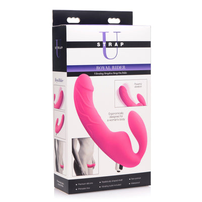 Royal Rider Vibrating Silicone Strapless Strap On Dildo - The Dildo Hub