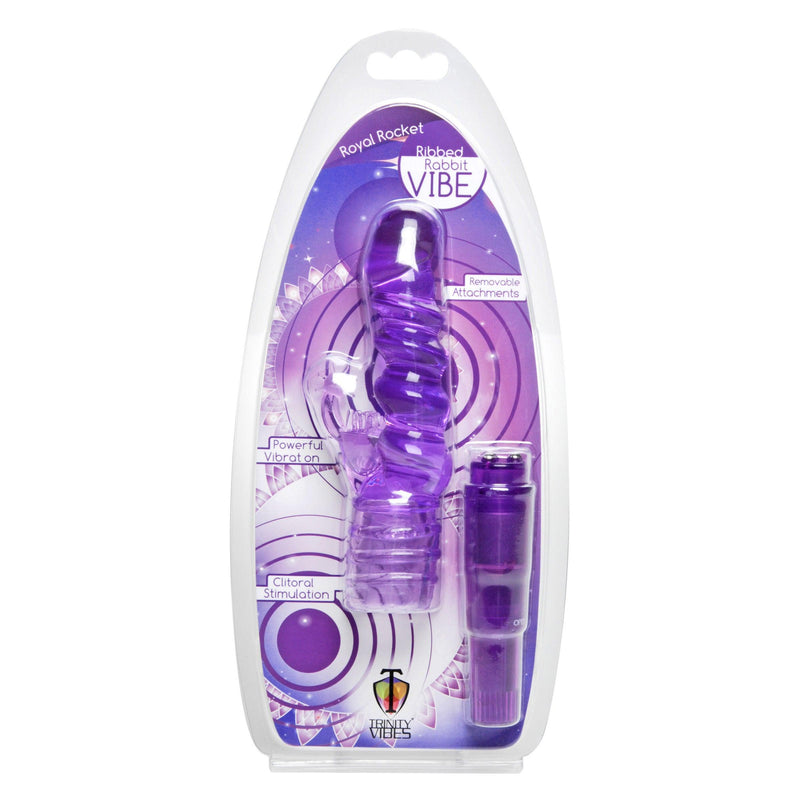 Royal Rocket Ribbed Rabbit Vibe - The Dildo Hub