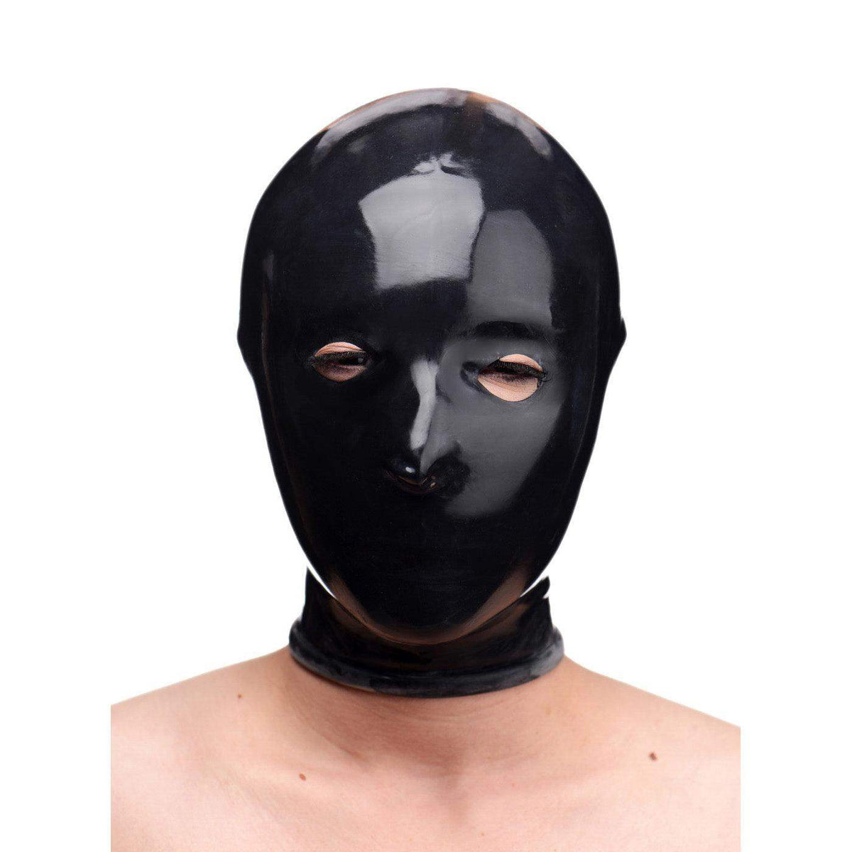 Rubber Slave Hood - Black - The Dildo Hub