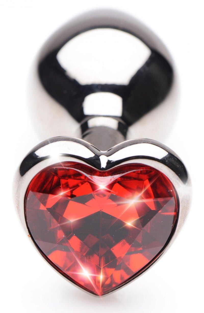 Ruby Heart Steel Butt Plug - The Dildo Hub