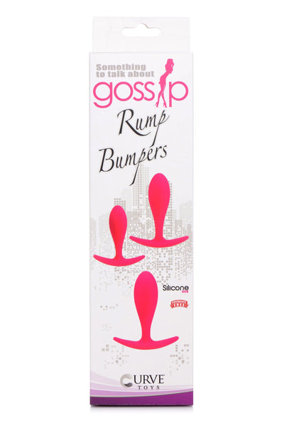 Rump Bumpers 3 Piece Silicone Anal Plug Set - Pink - The Dildo Hub