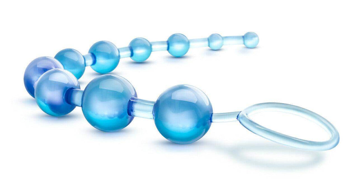 Sassy 10 Anal Beads Blue - The Dildo Hub