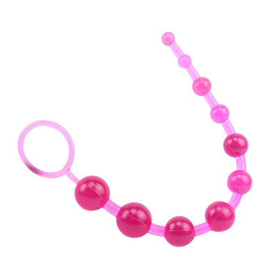 Sassy 10 Anal Beads - Pink - The Dildo Hub