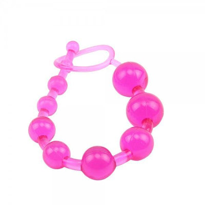 Sassy 10 Anal Beads - Pink - The Dildo Hub