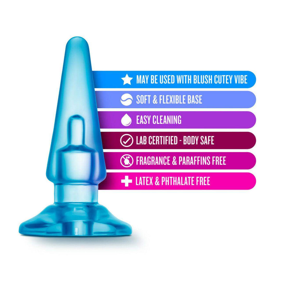 Sassy Anal Plug - Blue - The Dildo Hub