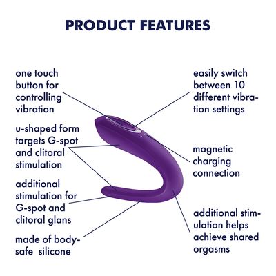 Satisfyer Double Classic Vibrator - The Dildo Hub