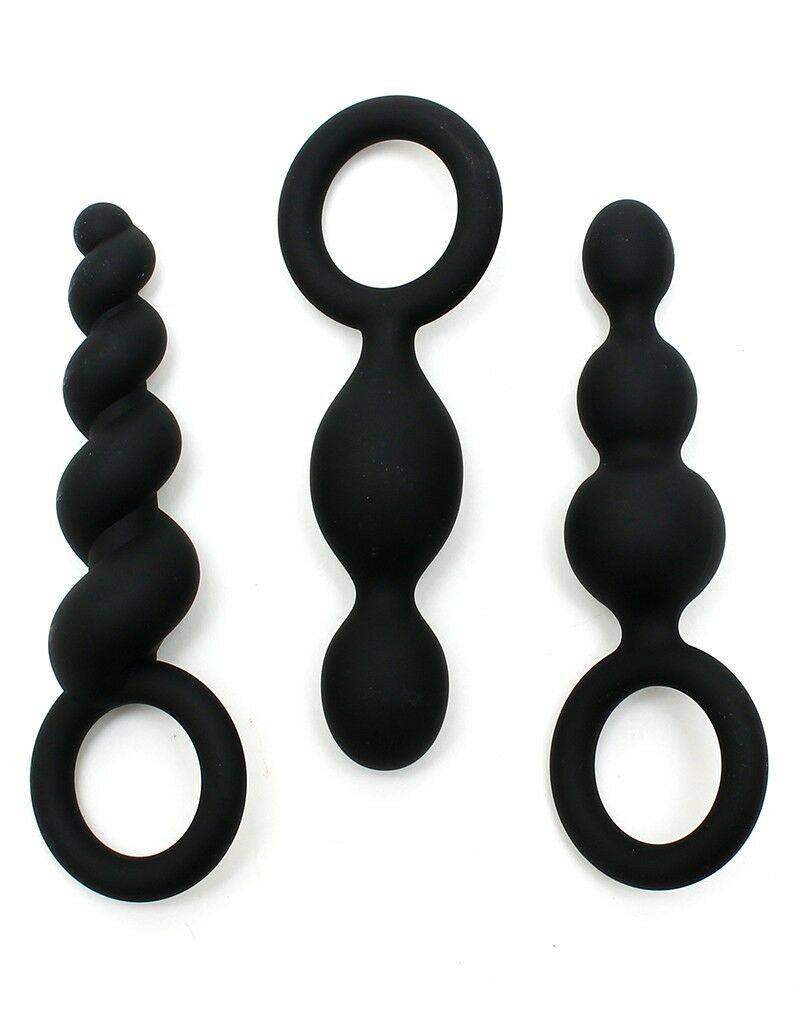 Satisfyer Plus Set of 3 - Black - The Dildo Hub