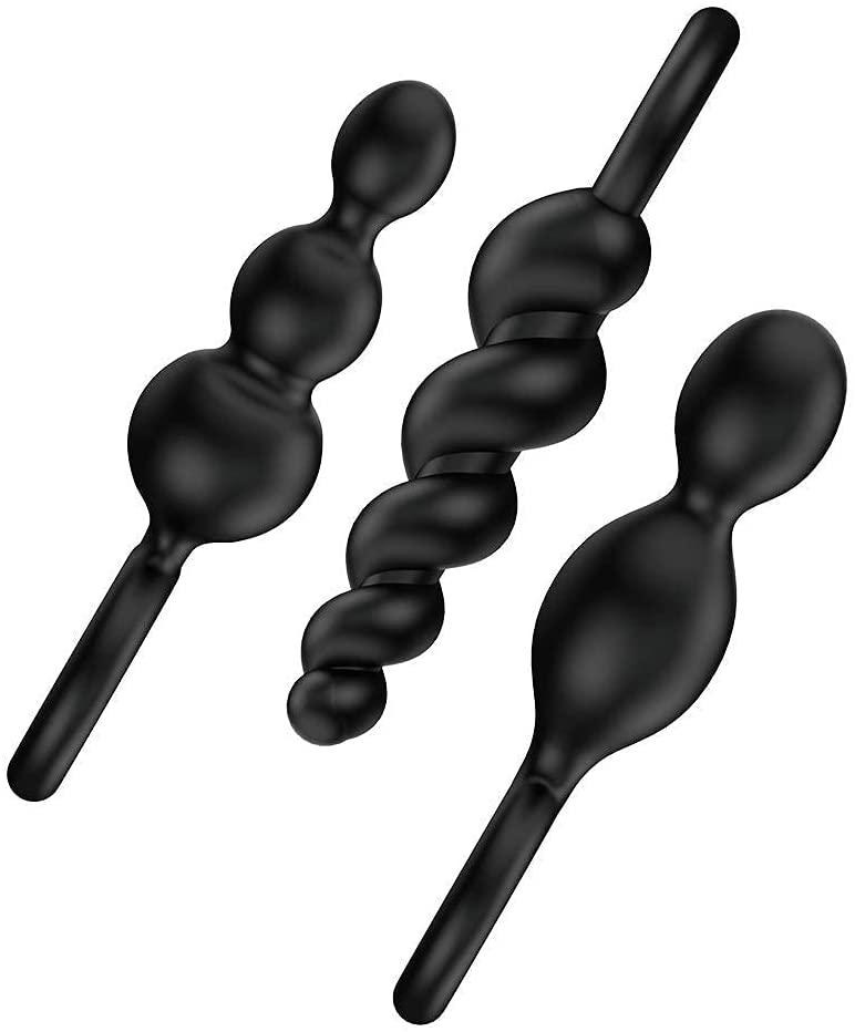 Satisfyer Plus Set of 3 - Black - The Dildo Hub