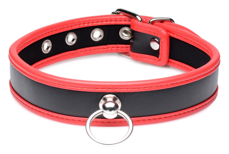 Scarlet Pet Red Collar with O-Ring - The Dildo Hub