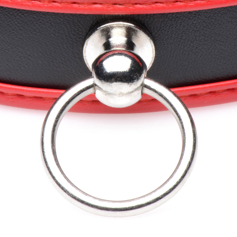 Scarlet Pet Red Collar with O-Ring - The Dildo Hub