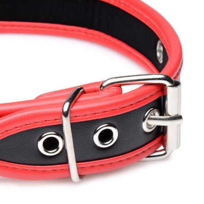 Scarlet Pet Red Collar with O-Ring - The Dildo Hub