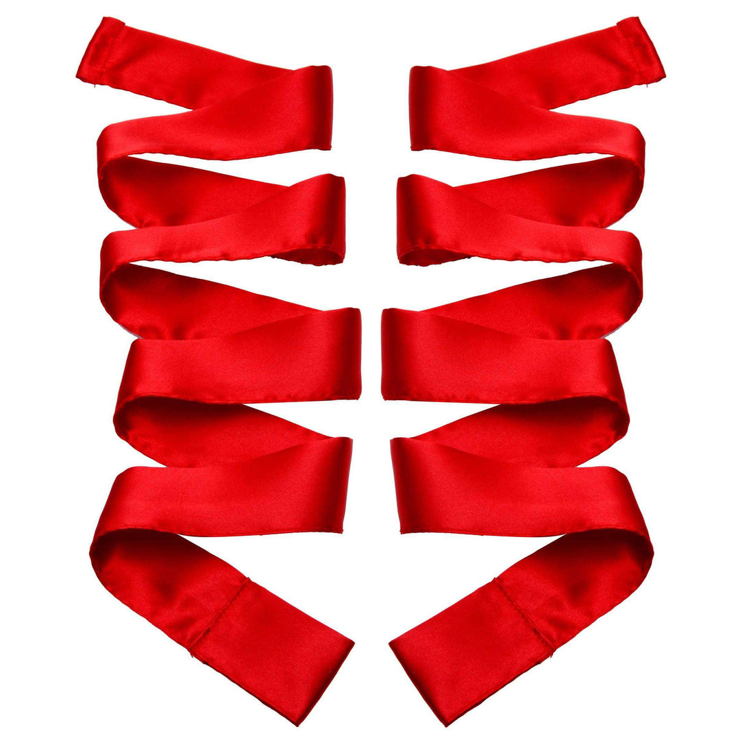 Scarlet Red Satin Sash Set - The Dildo Hub