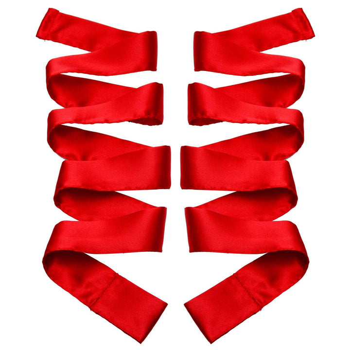 Scarlet Red Satin Sash Set - The Dildo Hub