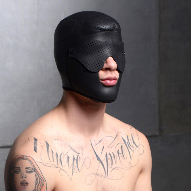 Scorpion Hood With Removable Blindfold and Face Mask - The Dildo Hub