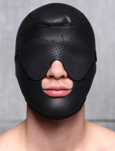 Scorpion Hood With Removable Blindfold and Face Mask - The Dildo Hub