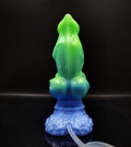 Custom Scrappy Doo Dog Knot Dildo in Platinum Silicone