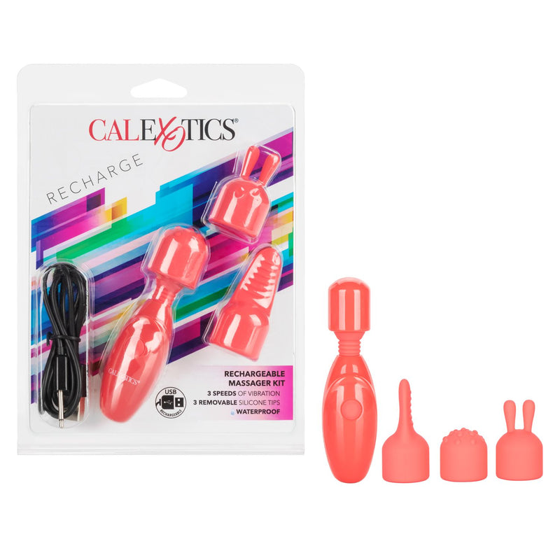 Rechargeable Mini Wand Massager Kit | CalExotics  from CalExotics
