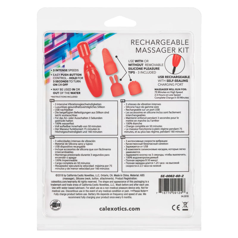 Rechargeable Mini Wand Massager Kit | CalExotics  from CalExotics