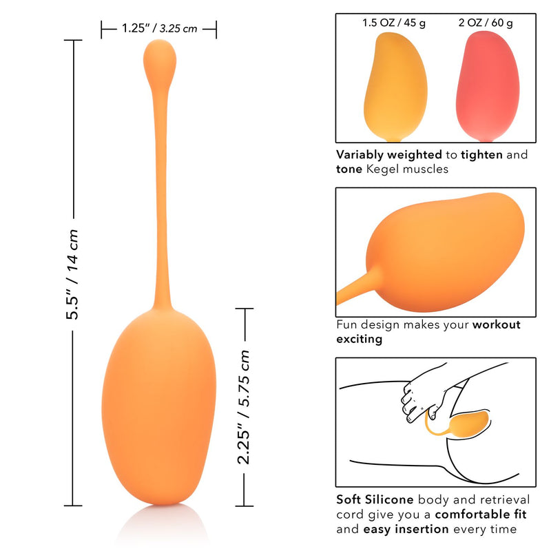 Kegel Balls Training Set - Mango | CalExotics  from CalExotics