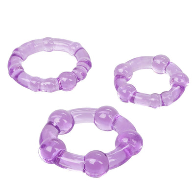 Island Cock Ring Set - Purple | CalExotics  from CalExotics