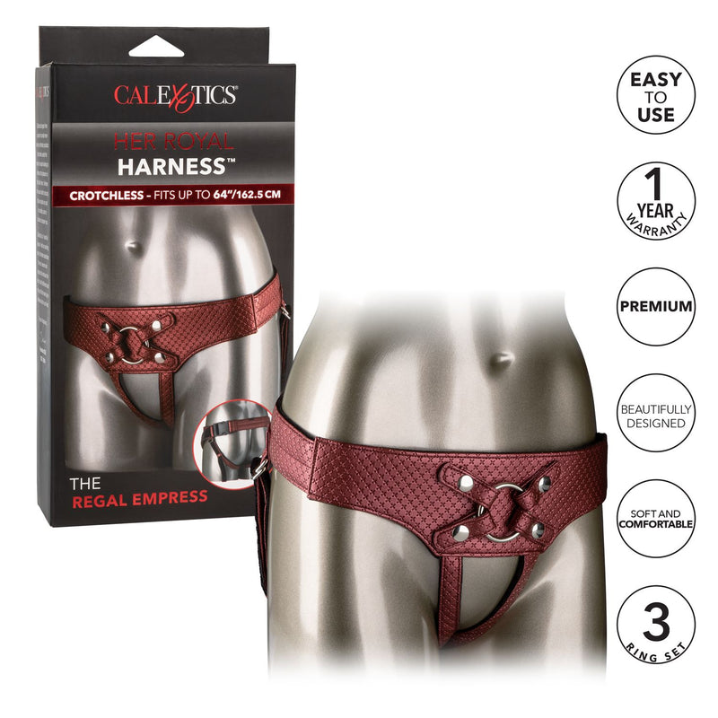 Her Royal Harness the Regal Empress - Red | CalExotics  from CalExotics