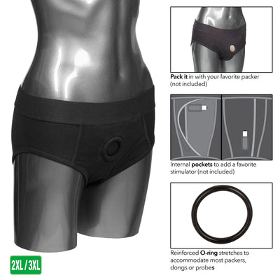 Packer Gear Black Brief Harness 2xl/3xl | CalExotics  from CalExotics