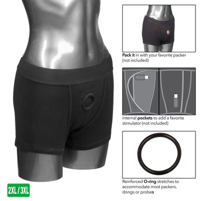 Packer Gear Black Boxer Brief Harness 2xl/3xl | CalExotics  from CalExotics