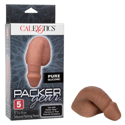 Packer Gear 5 in. Silicone Packing Penis - Brown | CalExotics  from The Dildo Hub