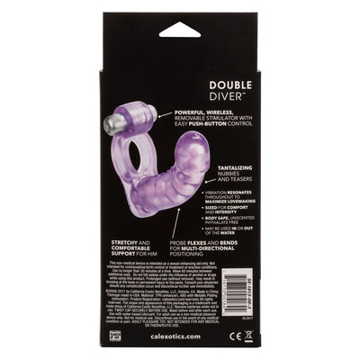 Double Diver Vibrating Cock Ring For Couples | CalExotics  from CalExotics