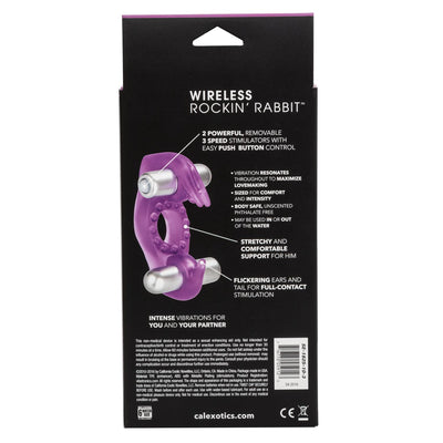 Wireless Rockin Rabbit Vibrating Cockring - Purple | CalExotics  from CalExotics