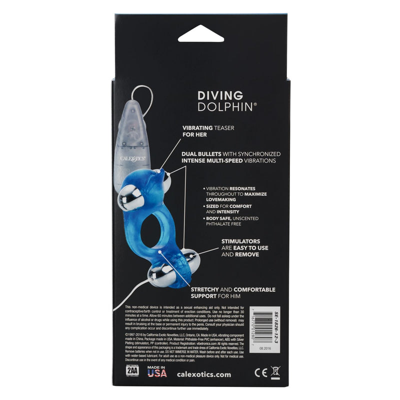 Diving Dolphin Vibrating Cock Ring | CalExotics  from The Dildo Hub