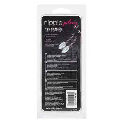 Nipple Play Non-Piercing Nipple Jewelry Crystal Teardrop | CalExotics  from CalExotics