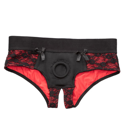Scandal® Crotchless Pegging Harness Panty Set - L/XL | CalExotics  from CalExotics