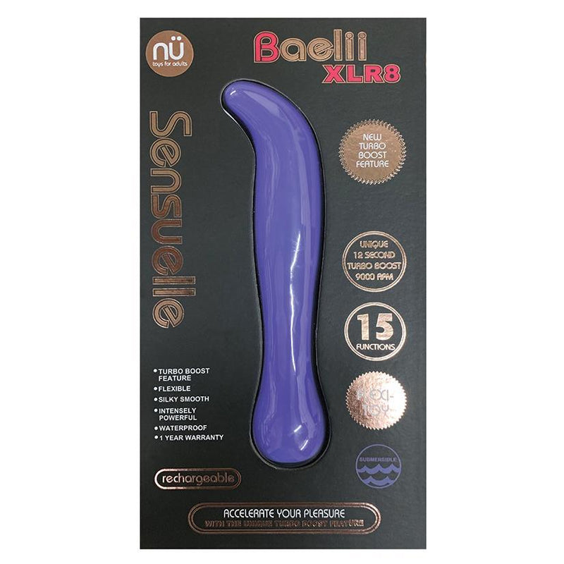 Sensuelle Baelii XLR8 Turbo Flexi Vibratot - Ultra Violet - The Dildo Hub