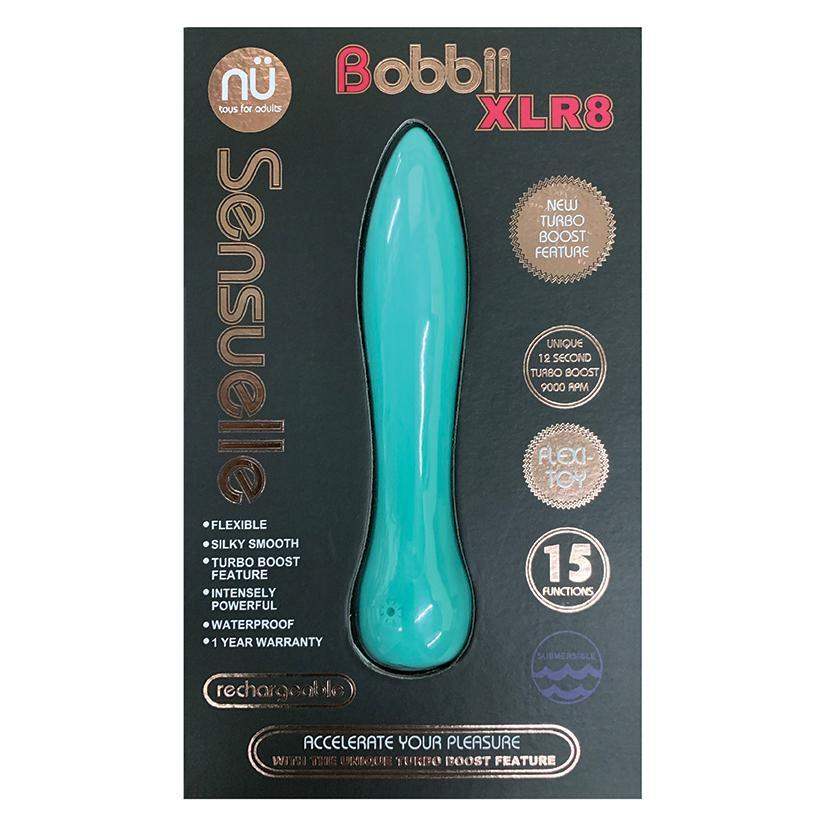 Sensuelle Bobbii XLR8 Turbo Flexi Vibrator - Electric Blue - The Dildo Hub