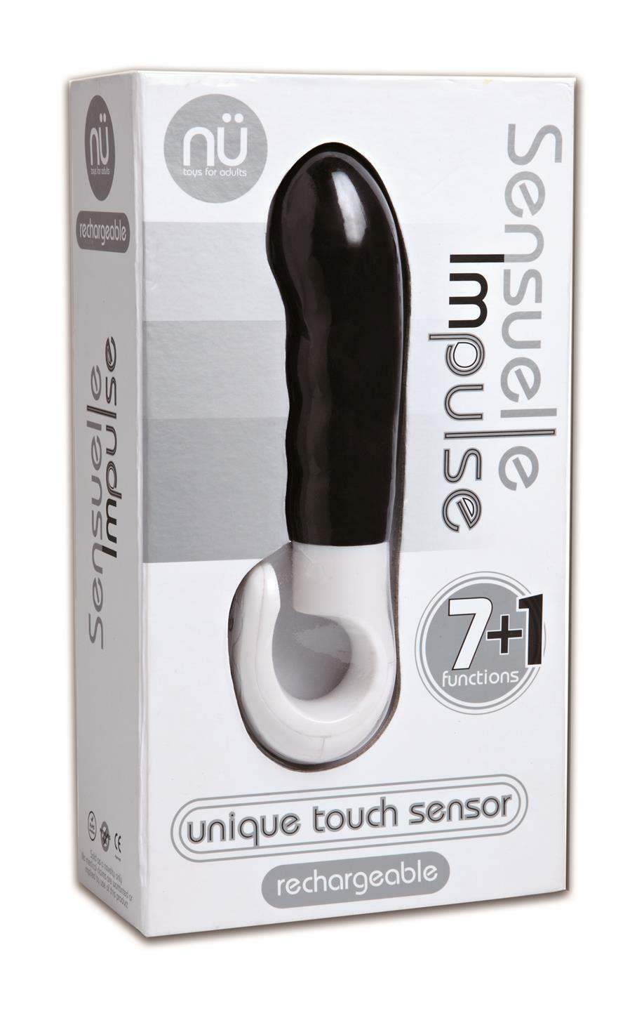 Sensuelle Impulse 7+1 Functions Slimline Vibe-Black - The Dildo Hub