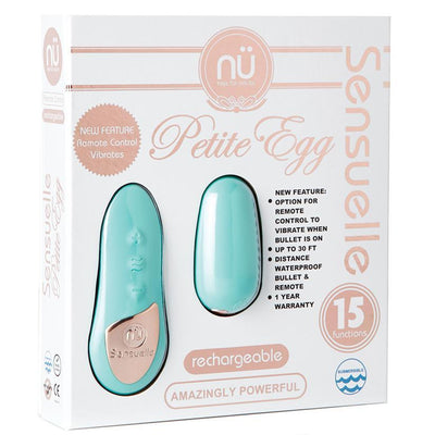 Sensuelle Petite Egg With Remote Control - Tiffany Blue - The Dildo Hub