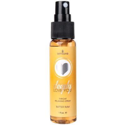 Sensuva Deeply Love You Throat Relaxing Spray 1 fl.oz. - Butter Rum - The Dildo Hub