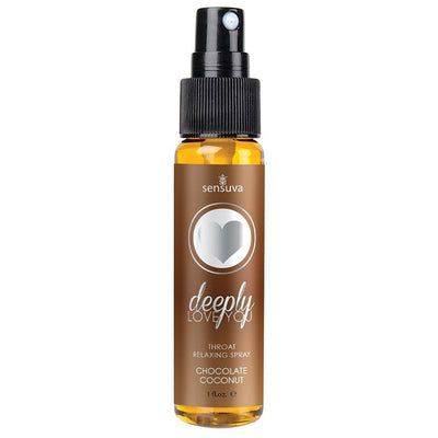 Sensuva Deeply Love You Throat Relaxing Spray 1 fl.oz. -Chocolate Coconut - The Dildo Hub