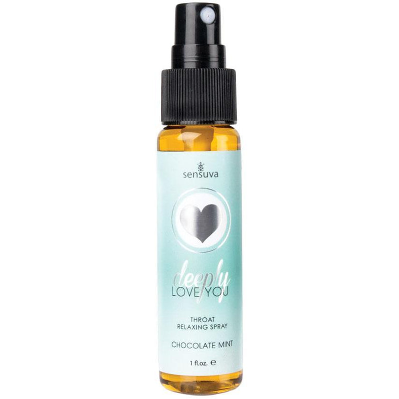 Sensuva Deeply Love You Throat Relaxing Spray 1 fl.oz. - Chocolate Mint - The Dildo Hub