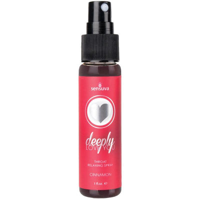 Sensuva Deeply Love You Throat Relaxing Spray 1 fl.oz. - Cinnamon Roll - The Dildo Hub